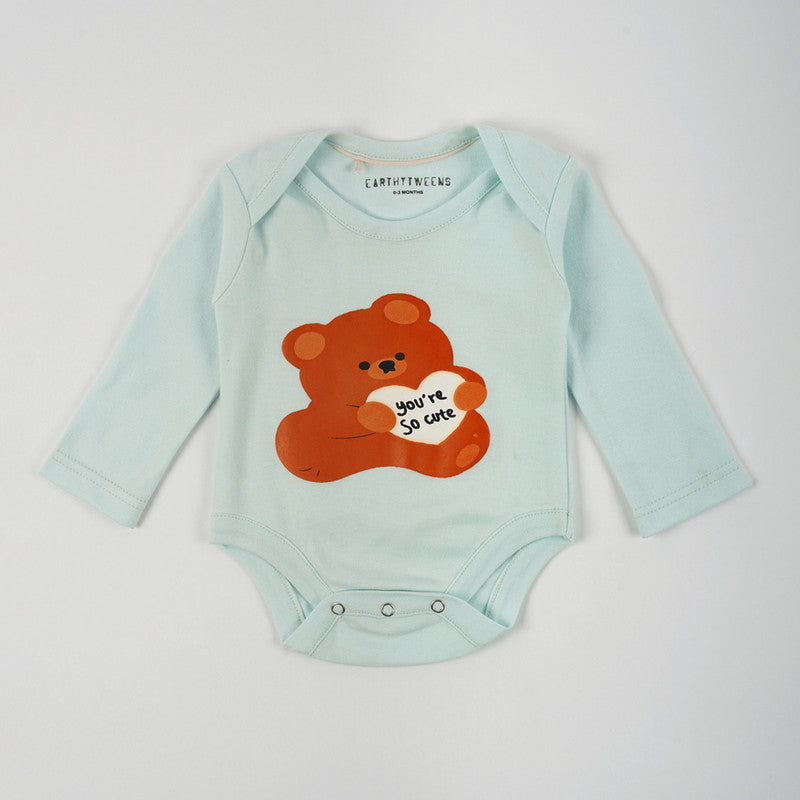 Cotton Baby Onesie | Bunny & Teddy Combo Set | Set of 2