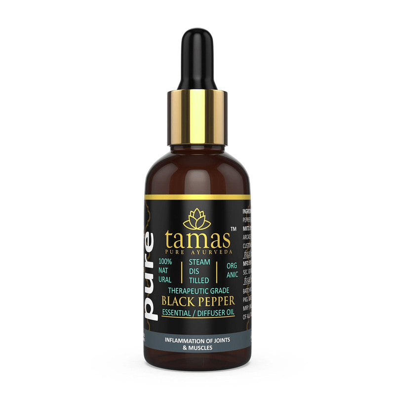 Organic Black Pepper Essential Oil | Therapeutic Grade | 15 ml