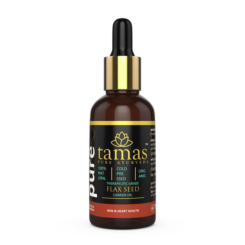 Organic Flax Seed Oil | Cold Pressed | Therapeutic Grade | 30 ml