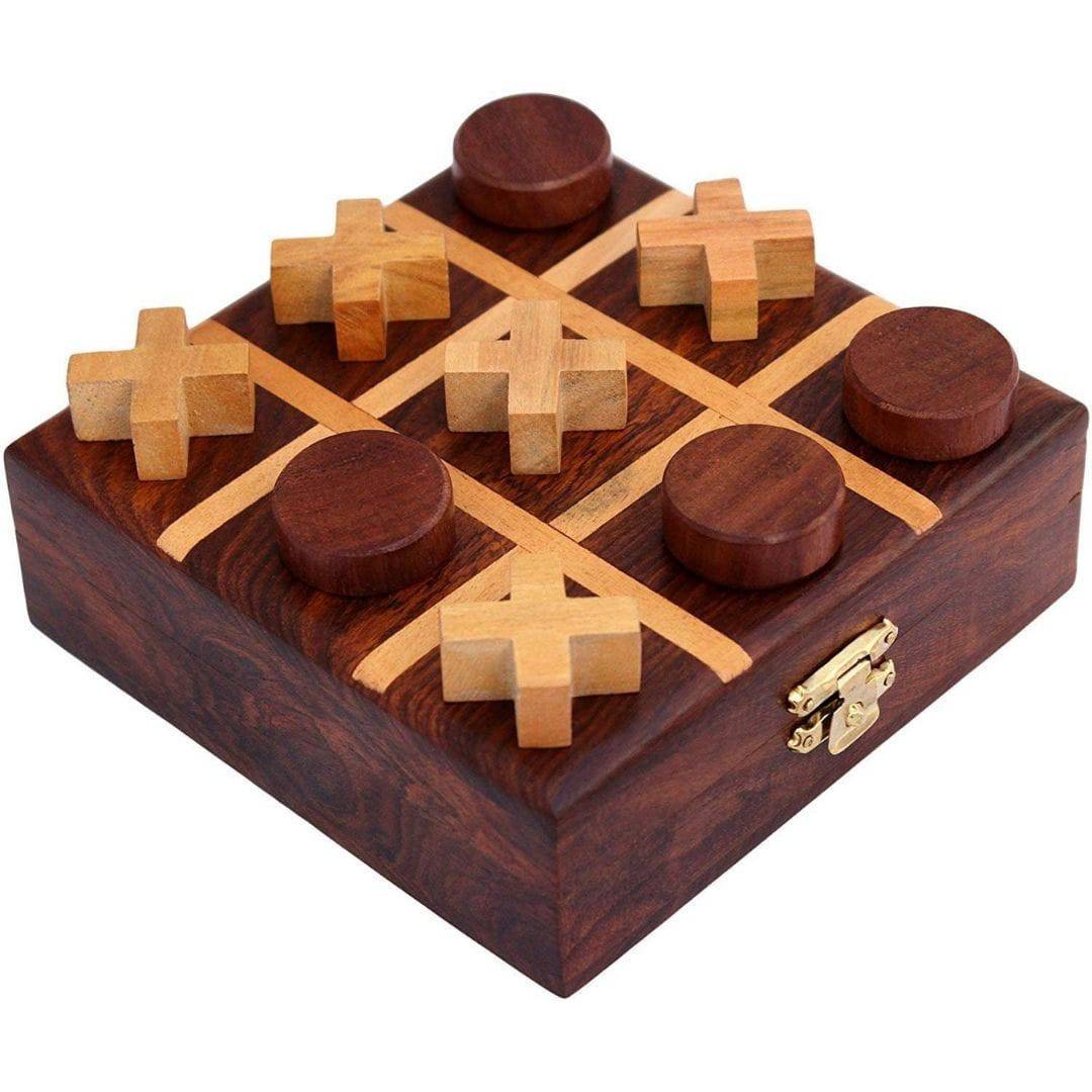 Metal & Wooden Noughts and Crosses- Pedagogical Board | Indoor Games