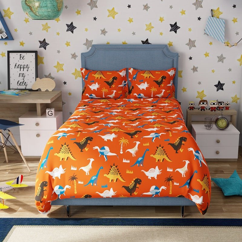 Jurassic Park 100% Cotton Antimicrobial Kids Bedsheet Set