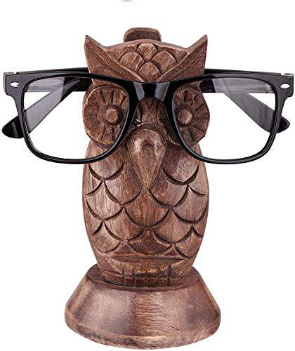 Spectacle Holder Wooden Eyeglass Sunglasses Stand - Owl