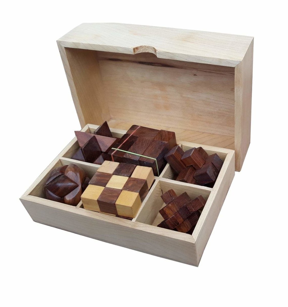 The Explorer STEM Brain Teaser Puzzle Set | 6 Mechanical Puzzles