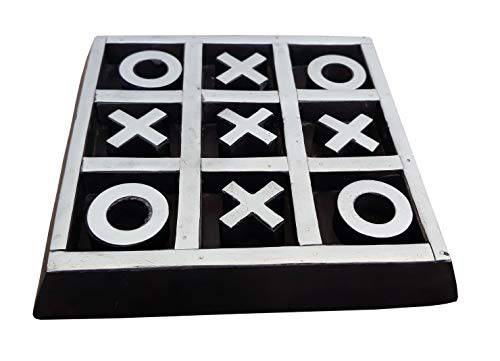 Tick Tack Toe - Wooden Family Board Game - 5.5 x 5.5 inches