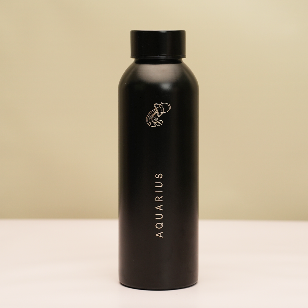 Zodiac Stainless Steel Water Bottle | 1 Litre | Aquarius