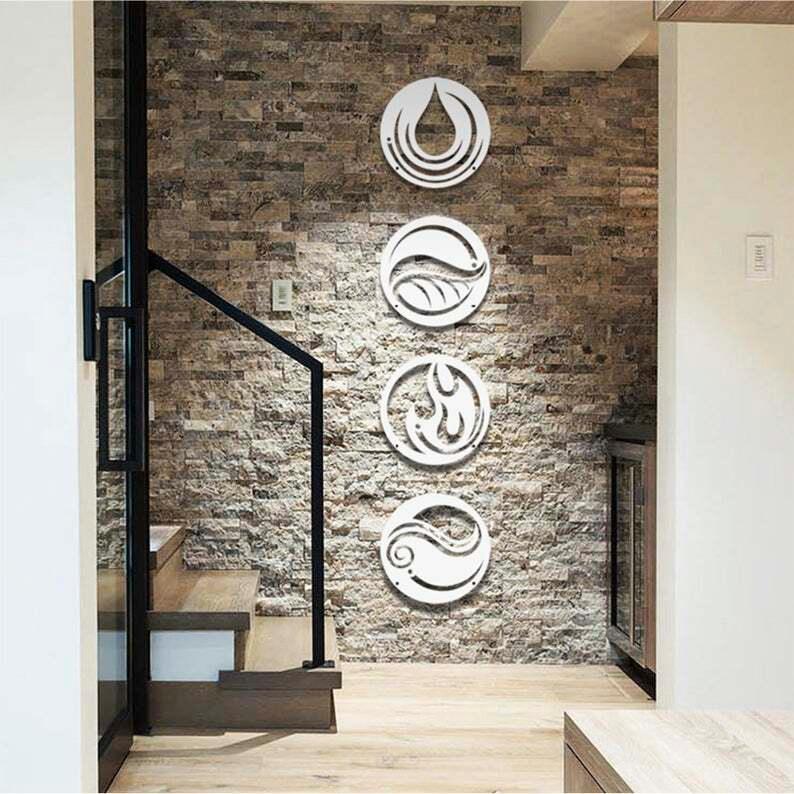 Grista Four Nature Symbol Wall Art