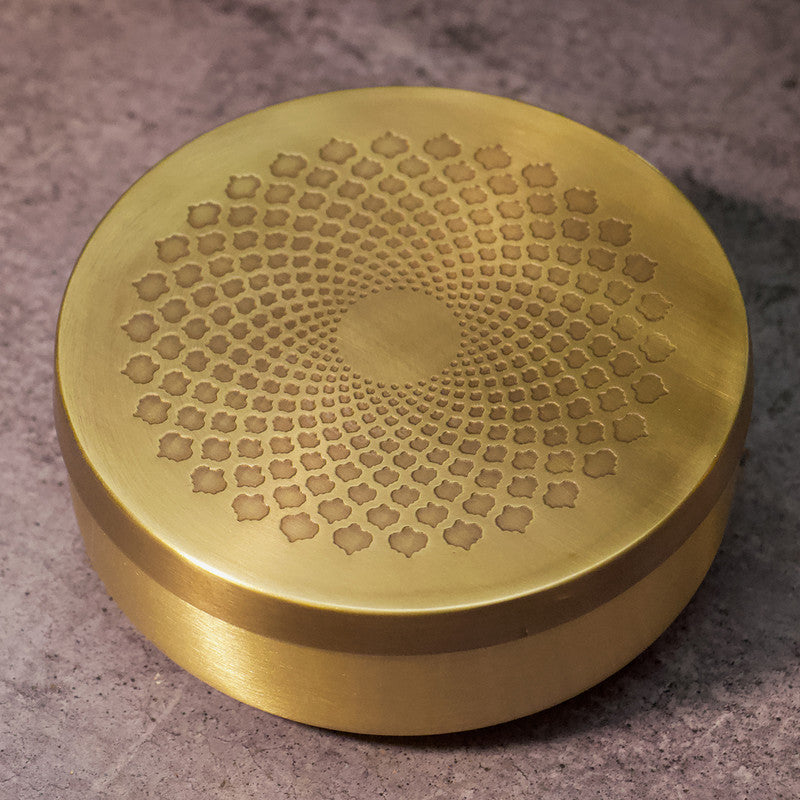 Brass Storage Box | 4.5 inches | Golden