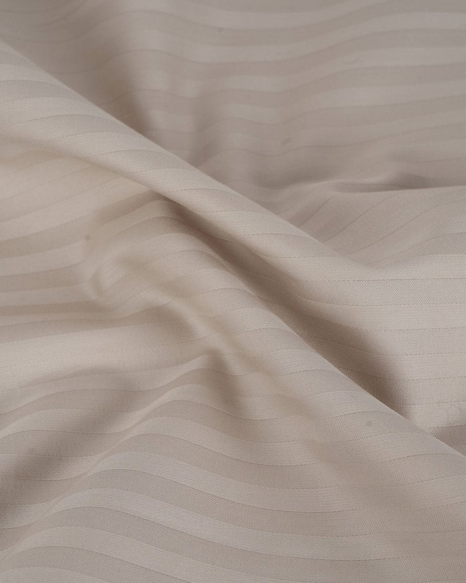 100% Pure Cotton 6MM Stripes Soft Grey Bedsheet Set