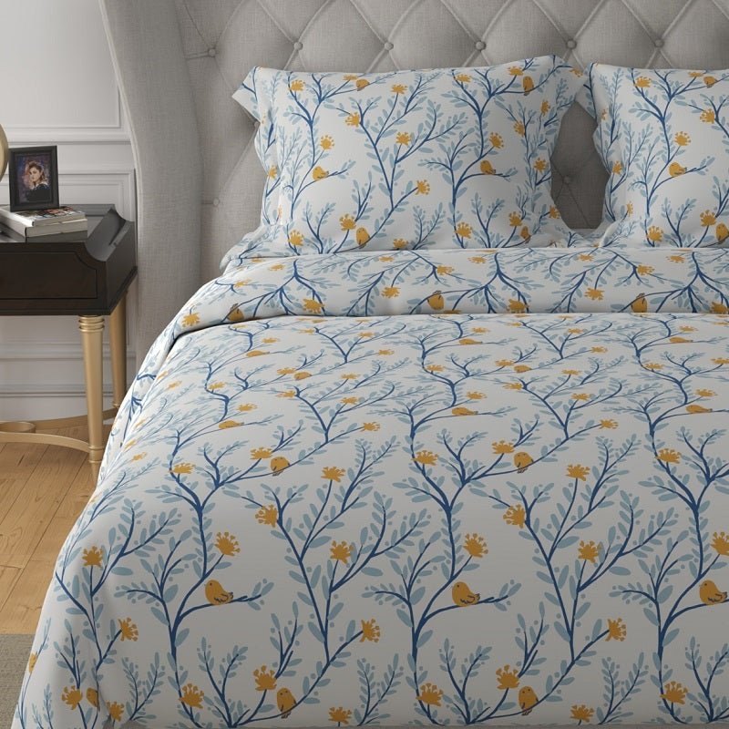 100% Pure Cotton Little Birdie Bedsheet Set