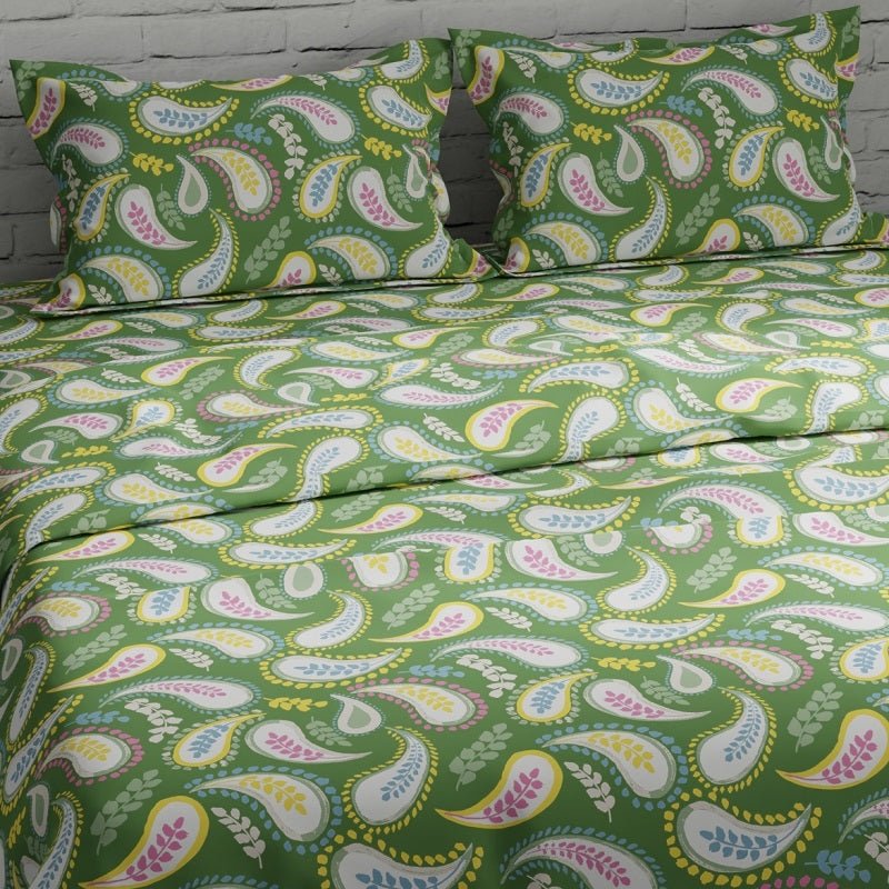 100% Pure Cotton Paisley Bedsheet Set