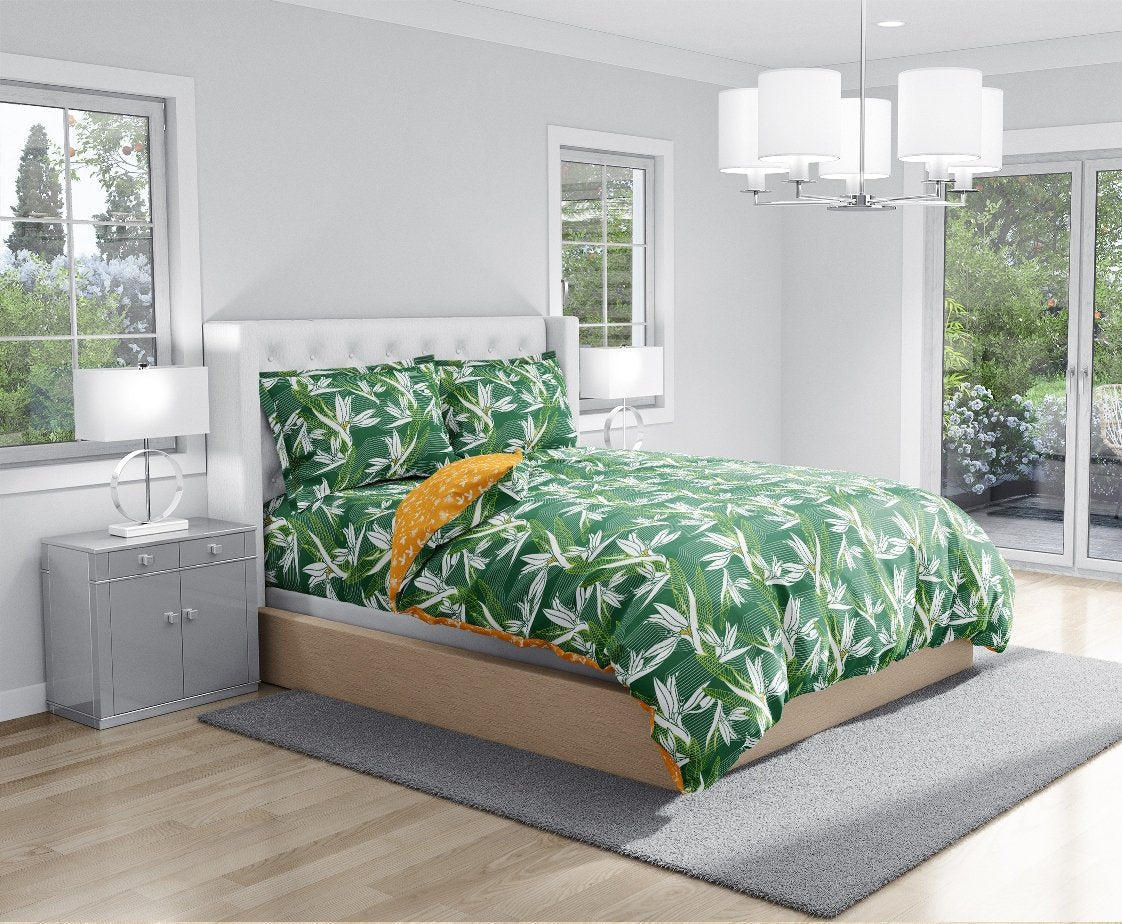 100% Pure Cotton Tropical Treasure Bedsheet Set