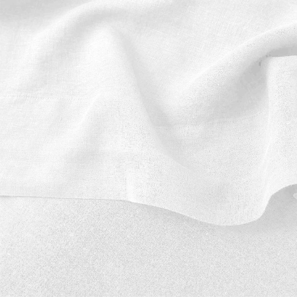 100% Pure Linen Lily White Luxury Bedsheet Set