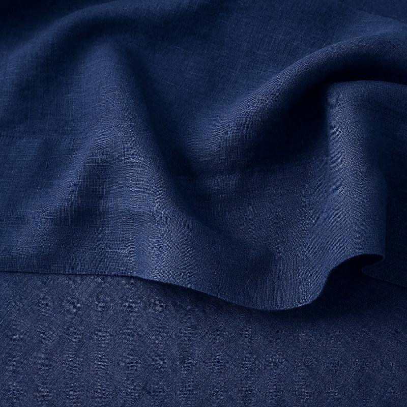 100% Pure Linen Midnight Blue Luxury Bedsheet Set