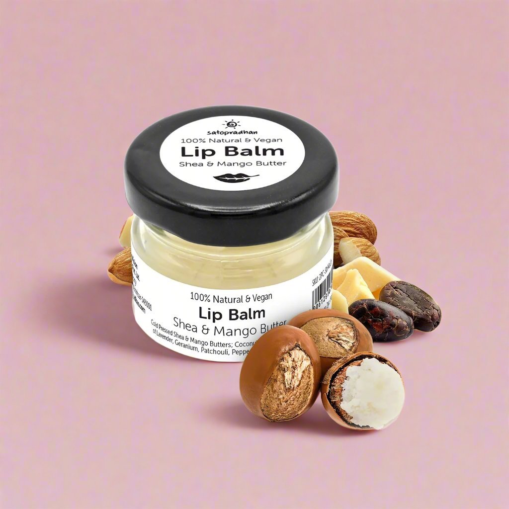 100% Vegan Lip Balm Shea & Mango Butter-15g