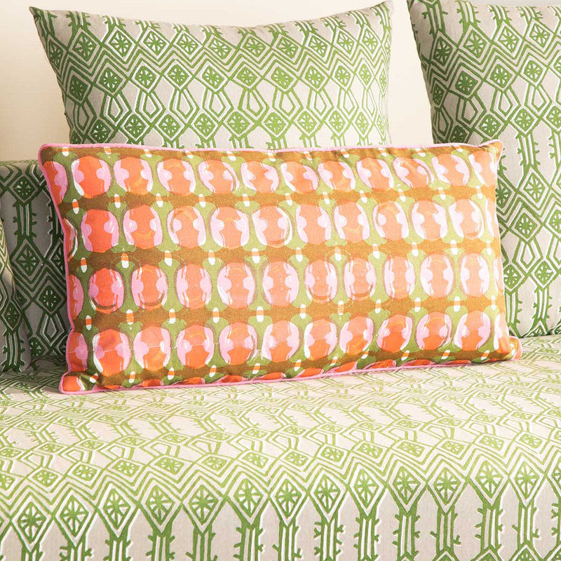 Cotton Cushion Cover | Printed Design | Multicolour | 30 x 60 cm