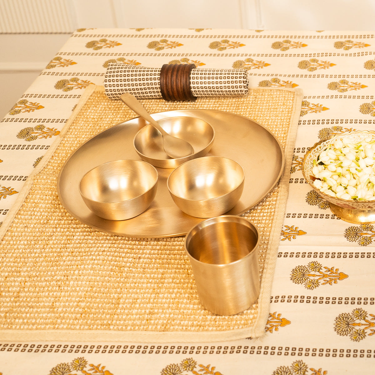 Kansa Thali Set of 4 | 24 Pieces | 11 inches | Boost Immunity