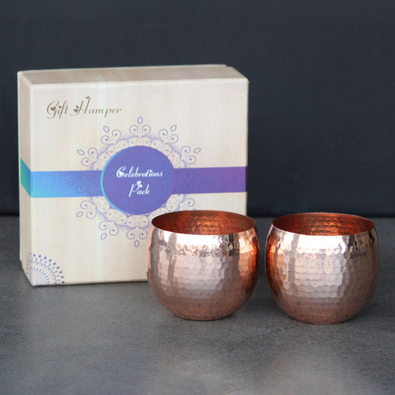 Copper Belly Glass Pot Gift Box | Set of 2