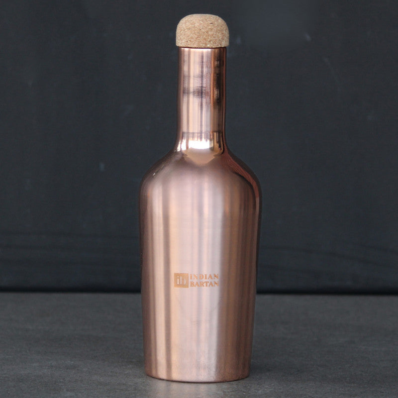 Glossy Wine Copper Bottle | 700 ml