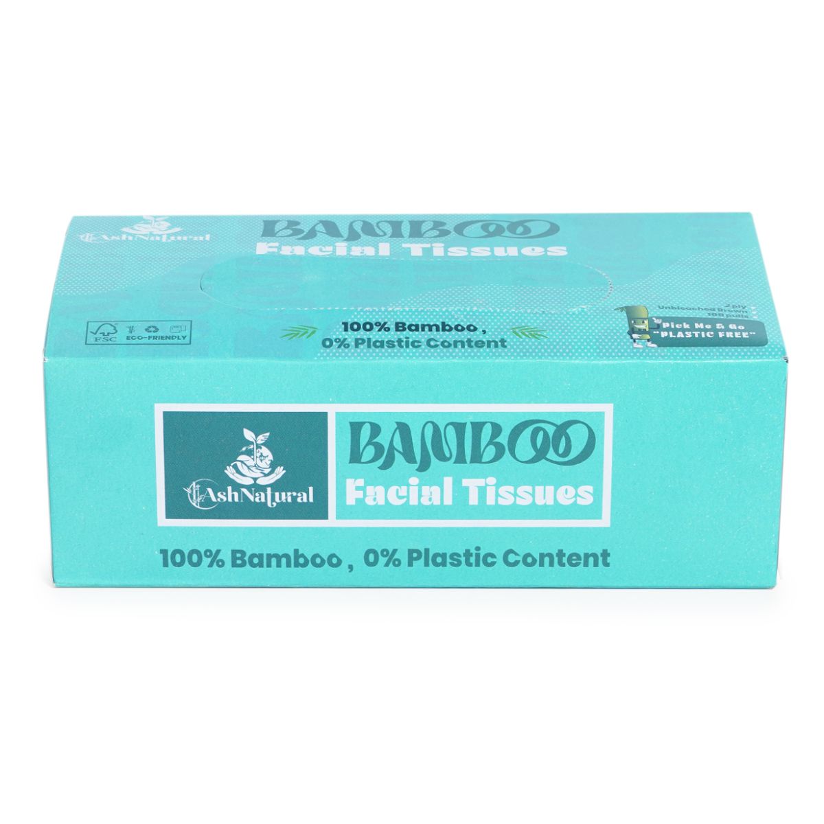 2 Ply Bamboo Facial Tissue- 100 Pulls