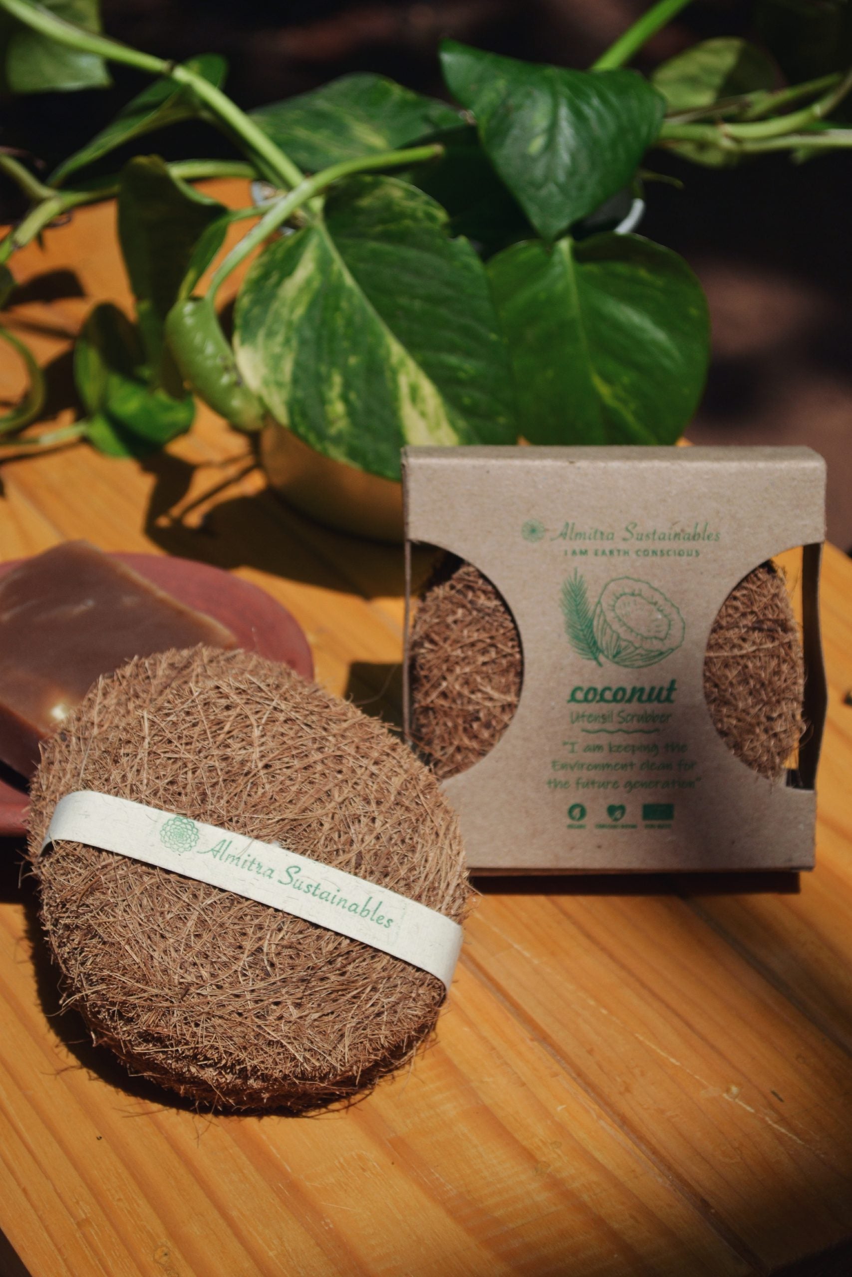 .Coconut Fiber Coir Scrub