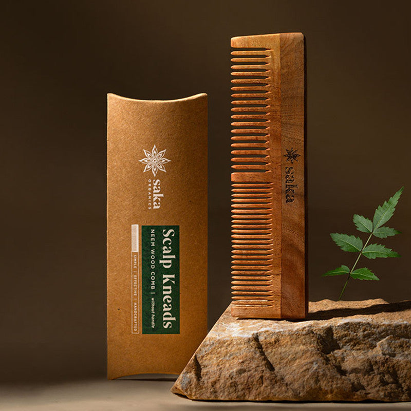 Neem Wood Comb Without Handle | Eco-Friendly | Reduces Hair Fall