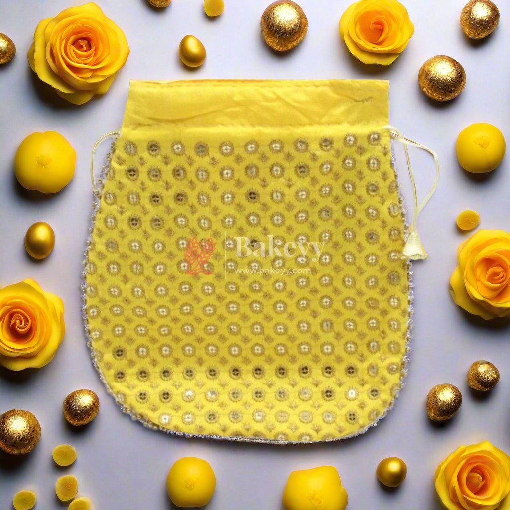 20x24 CM Fancy Potli Bag Return Gifts For Ladies MultiColour