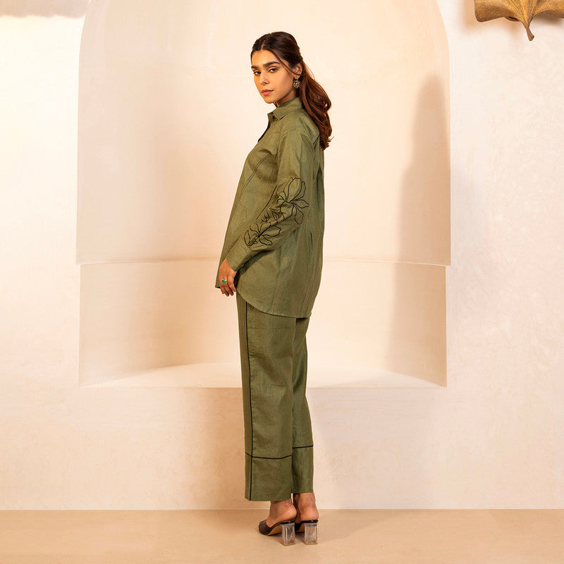 Co Ord Set For Women | Hemp | Turkish | Olive