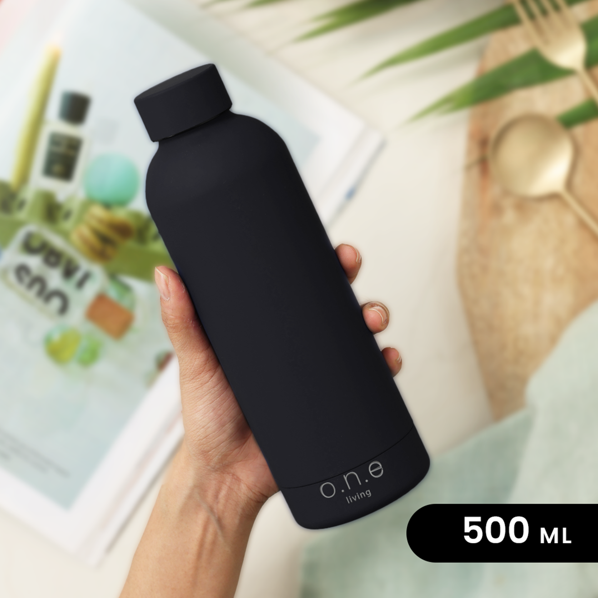 Insulated Stainless Steel Bottle | 500 ml | Black