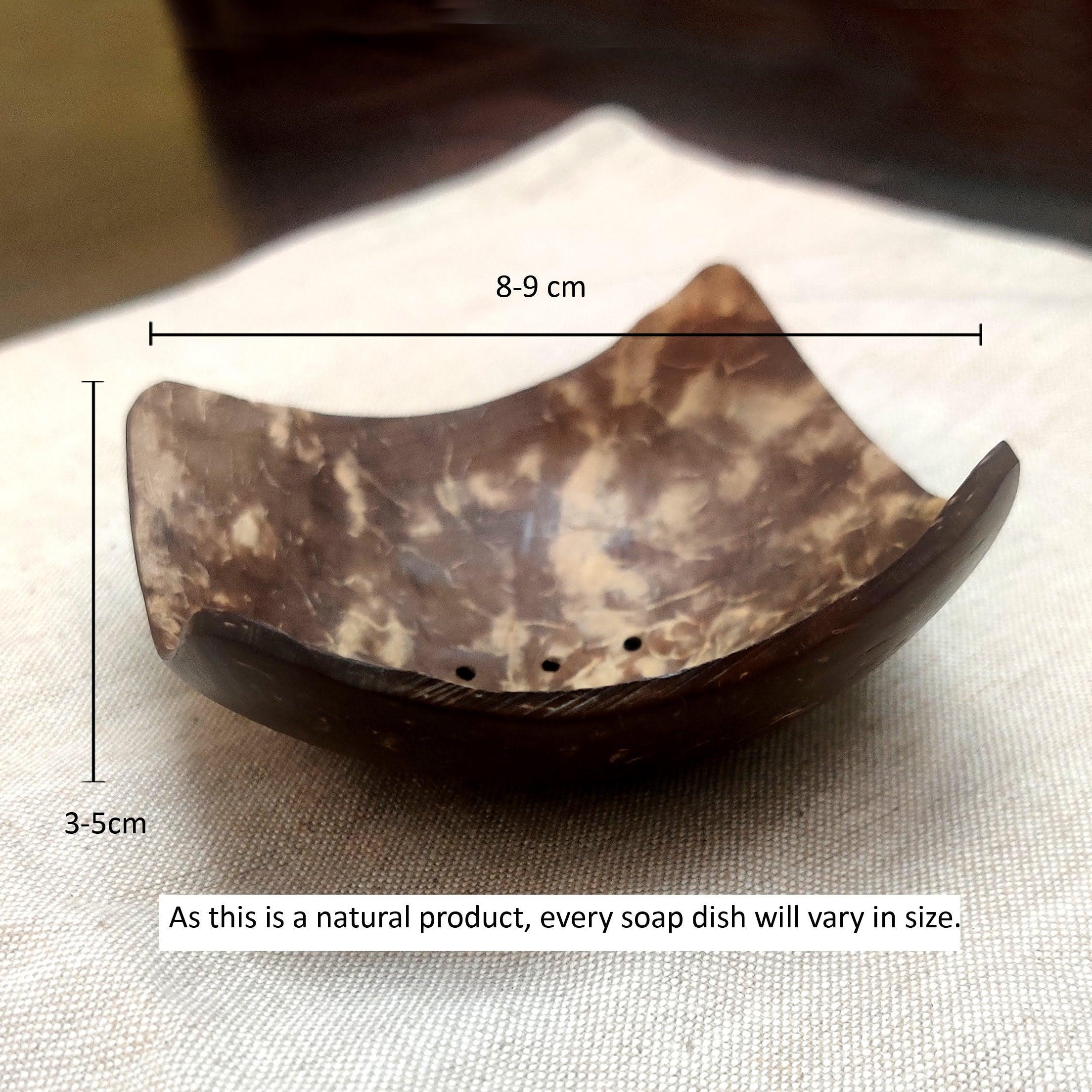 Coconut Shell Soap Dish (Square)