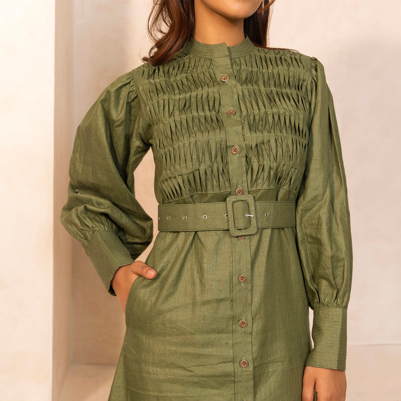 Maxi Dress For Women | Hemp | Olive