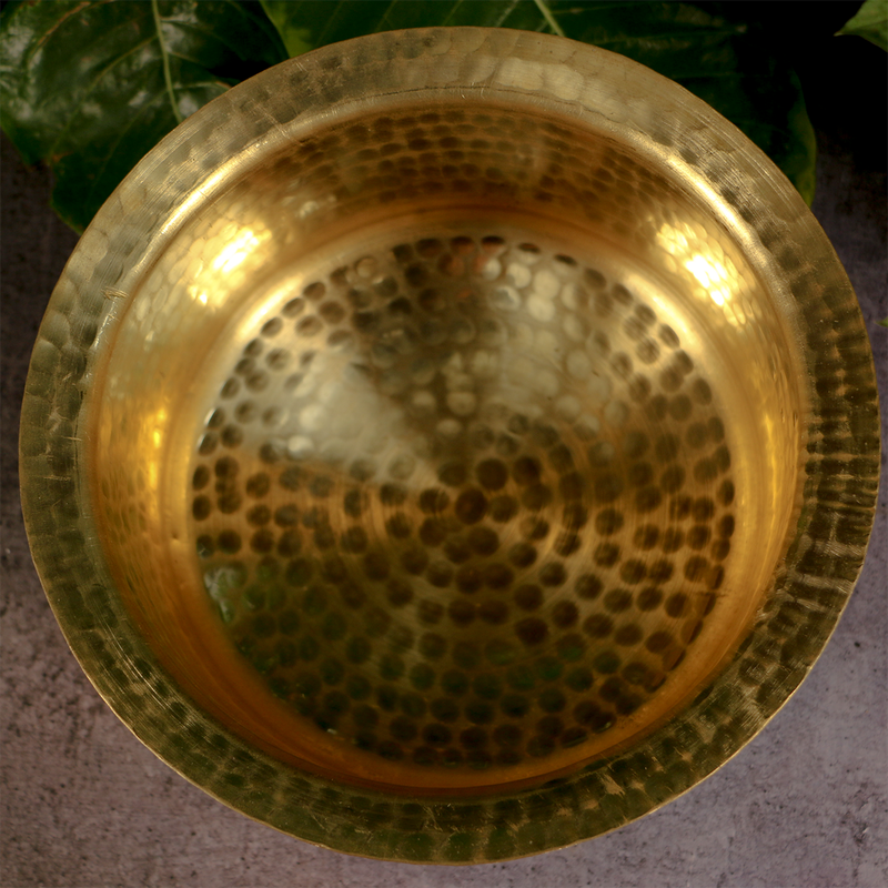 Brass Hammered Patila | Traditional | Golden