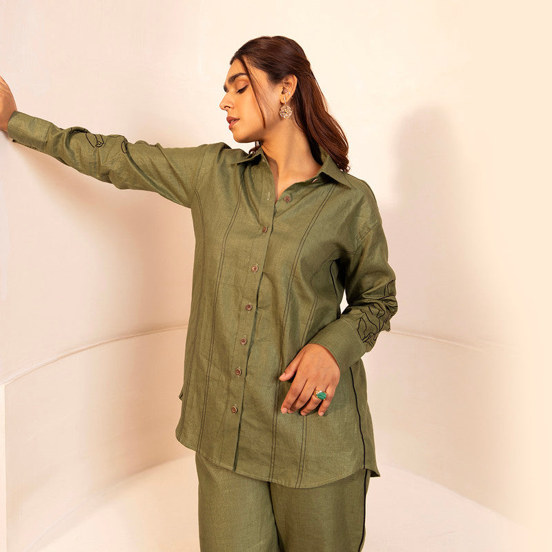 Co Ord Set For Women | Hemp | Turkish | Olive