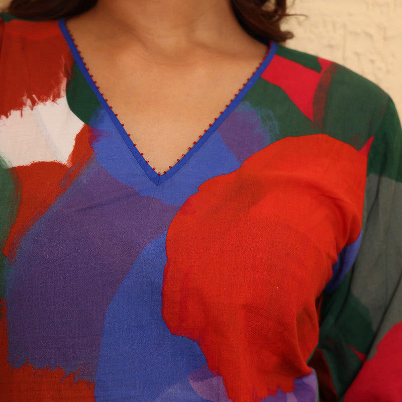 Cotton Kurta Set For Women | Printed | Multicolour