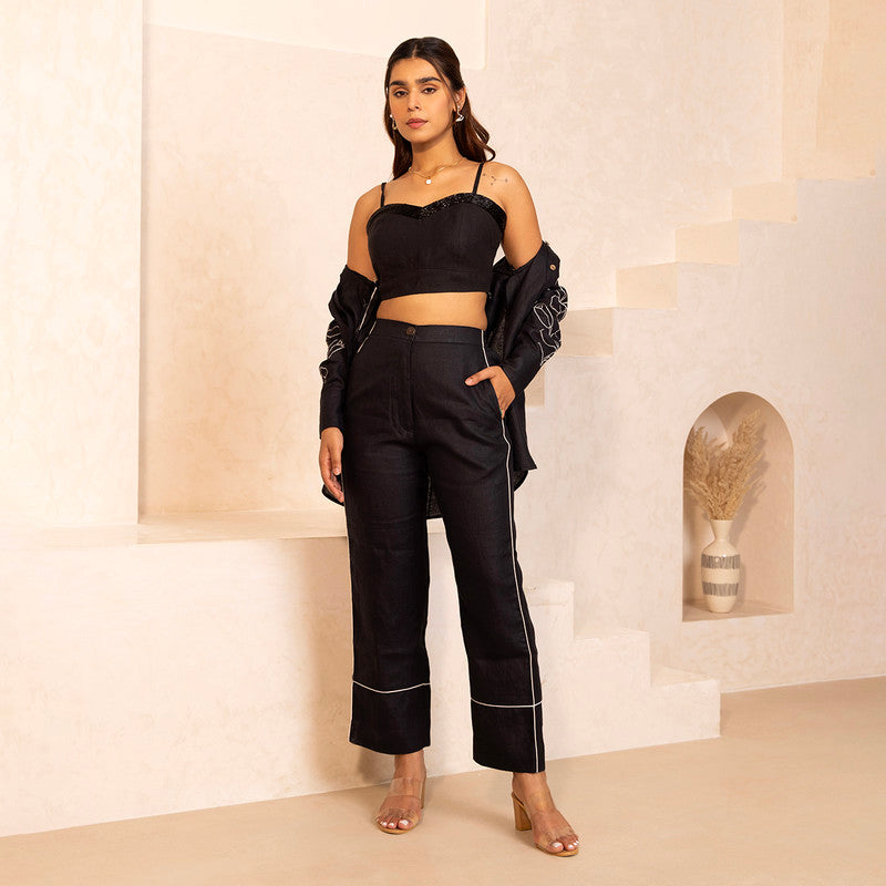 Women Co Ord Set | Hemp | Turkish | Black