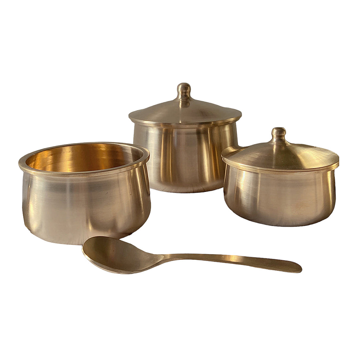 Bronze Serving Bowl with Ladle | Small, Medium, Large