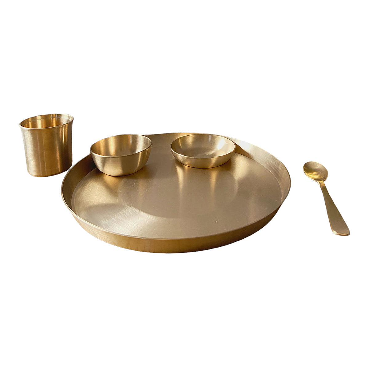 Kansa Thali Set | 10 inches | Set of 5