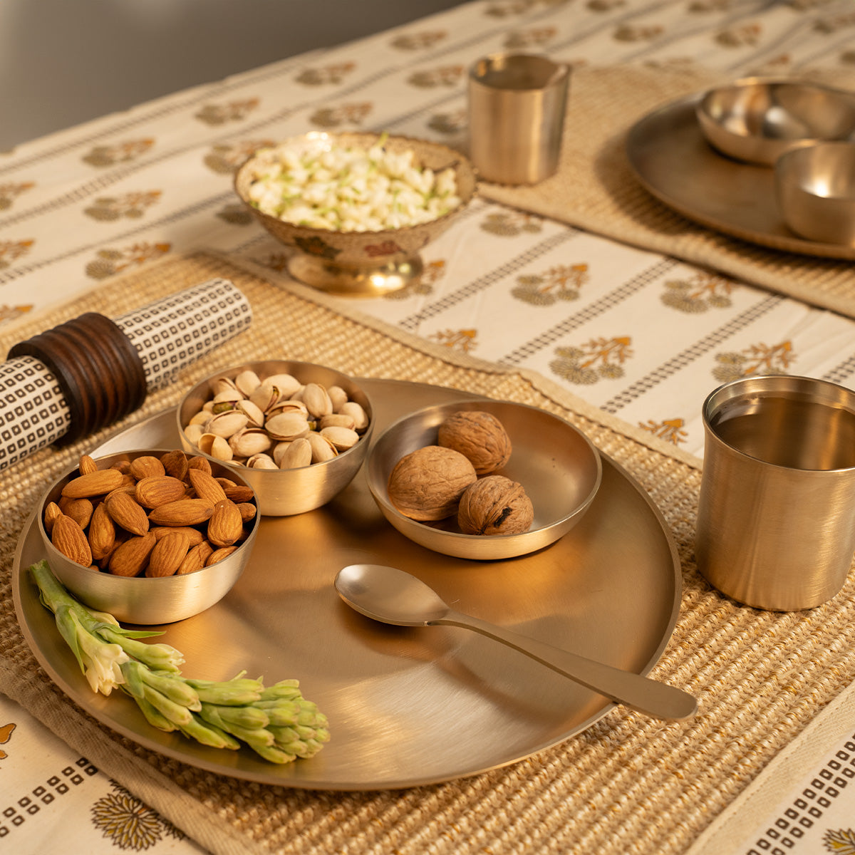 Kansa Thali Set of 6 | 36 Pieces | 11 inches | Boost Immunity