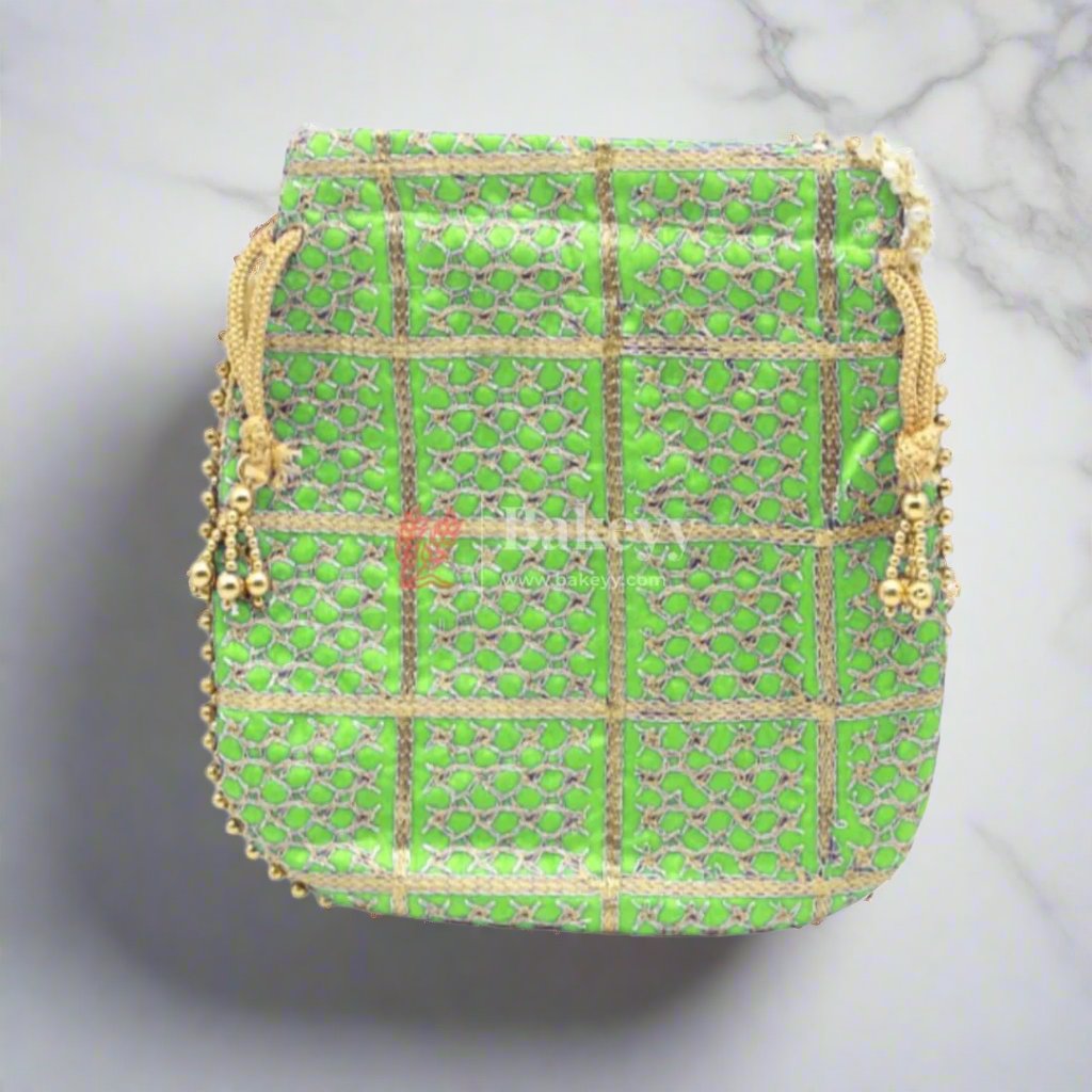20x24 CM Fancy Potli Bag Return Gifts For Ladies MultiColour