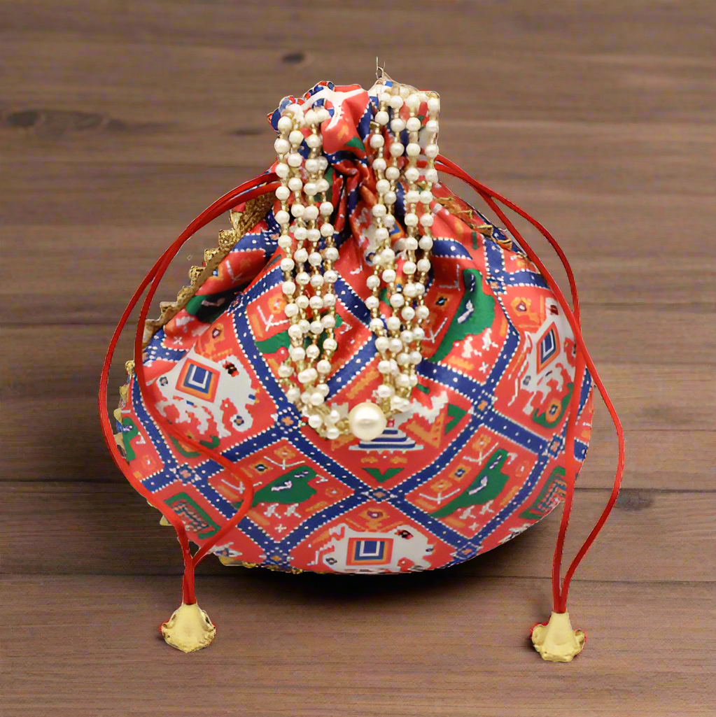 20x24 CM  Fancy Potli Bag Return Gifts For Ladies | Multicolour