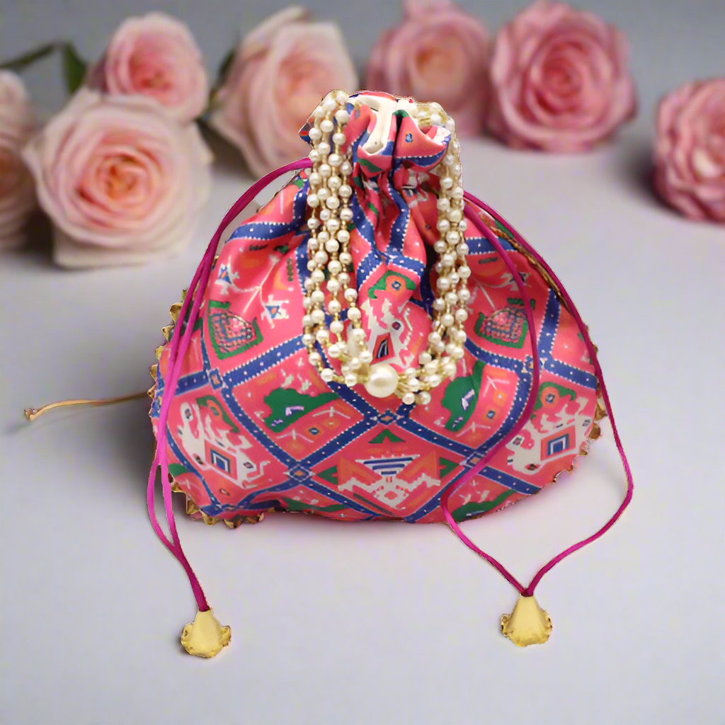 20x24 CM Fancy Potli Bag Return Gifts For Ladies | Multicolour