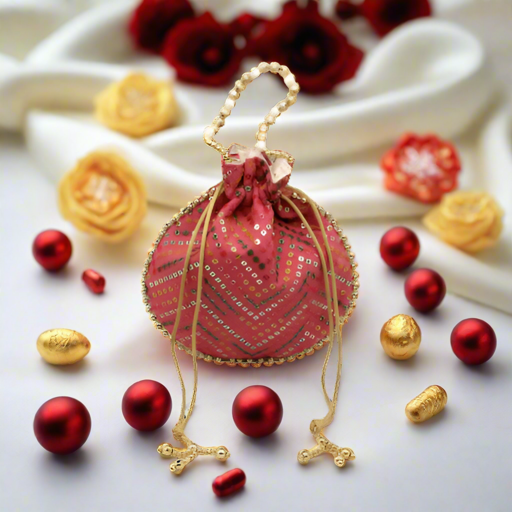 |20x24Cm| Fancy Potli Bag Return Gifts For Ladies | MultiColour