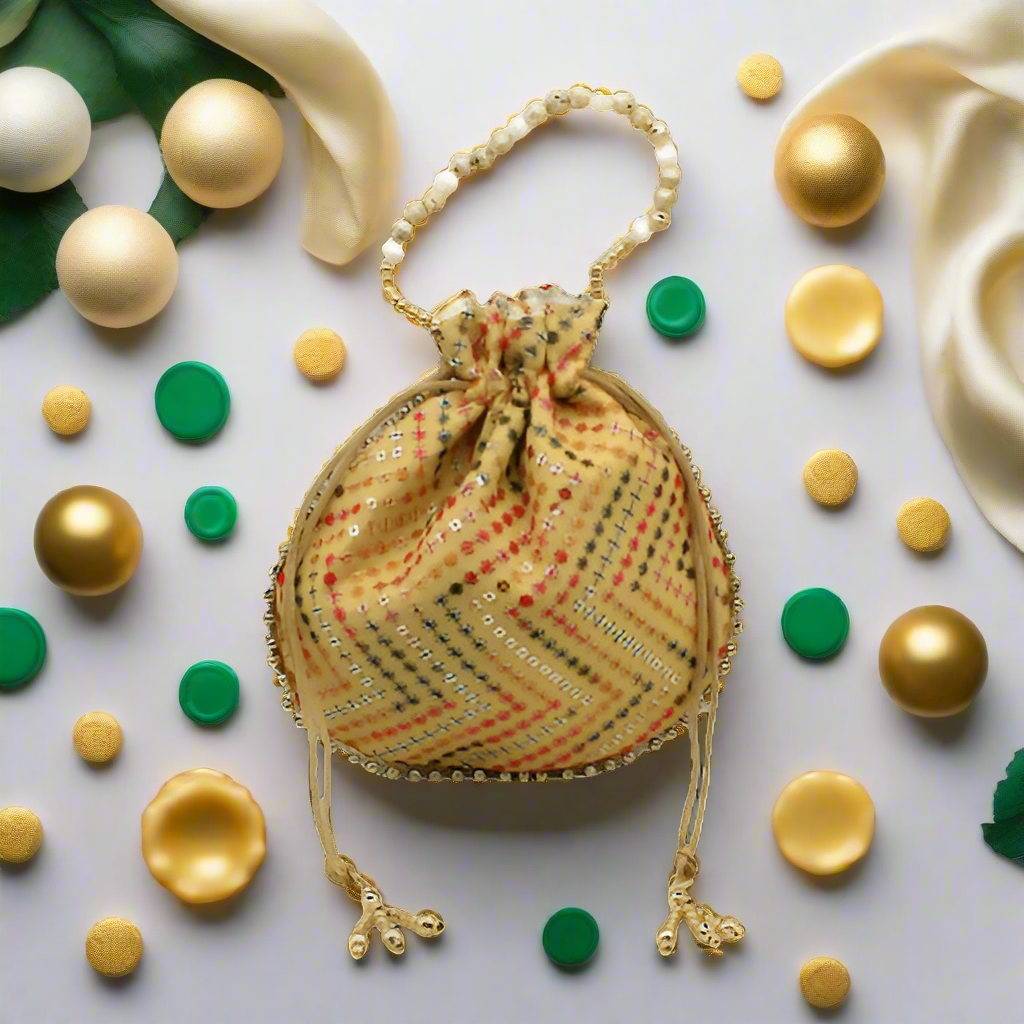 |20x24Cm| Fancy Potli Bag Return Gifts For Ladies | MultiColour