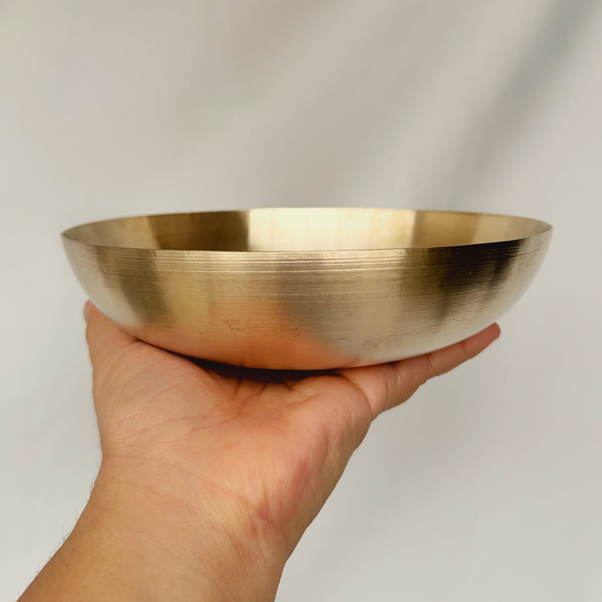 Bronze Bowl with Spoon | Gold | 7 inches