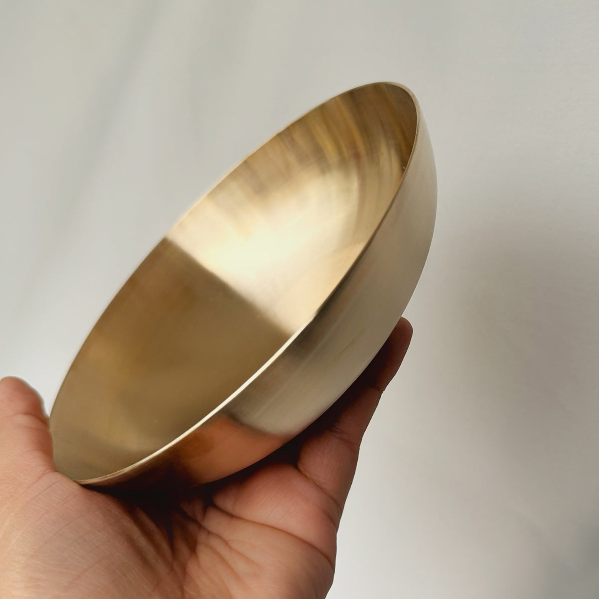 Bronze Bowl with Spoon | Gold | 7 inches