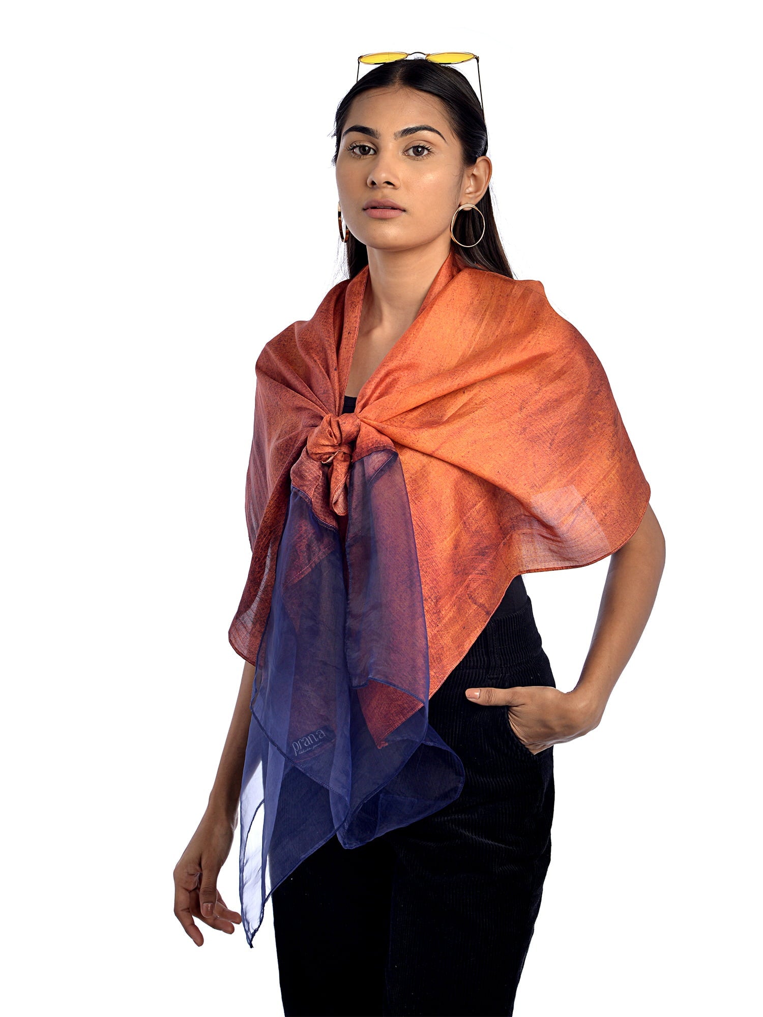 pure silk long scarf- Autumn - House Of Prana