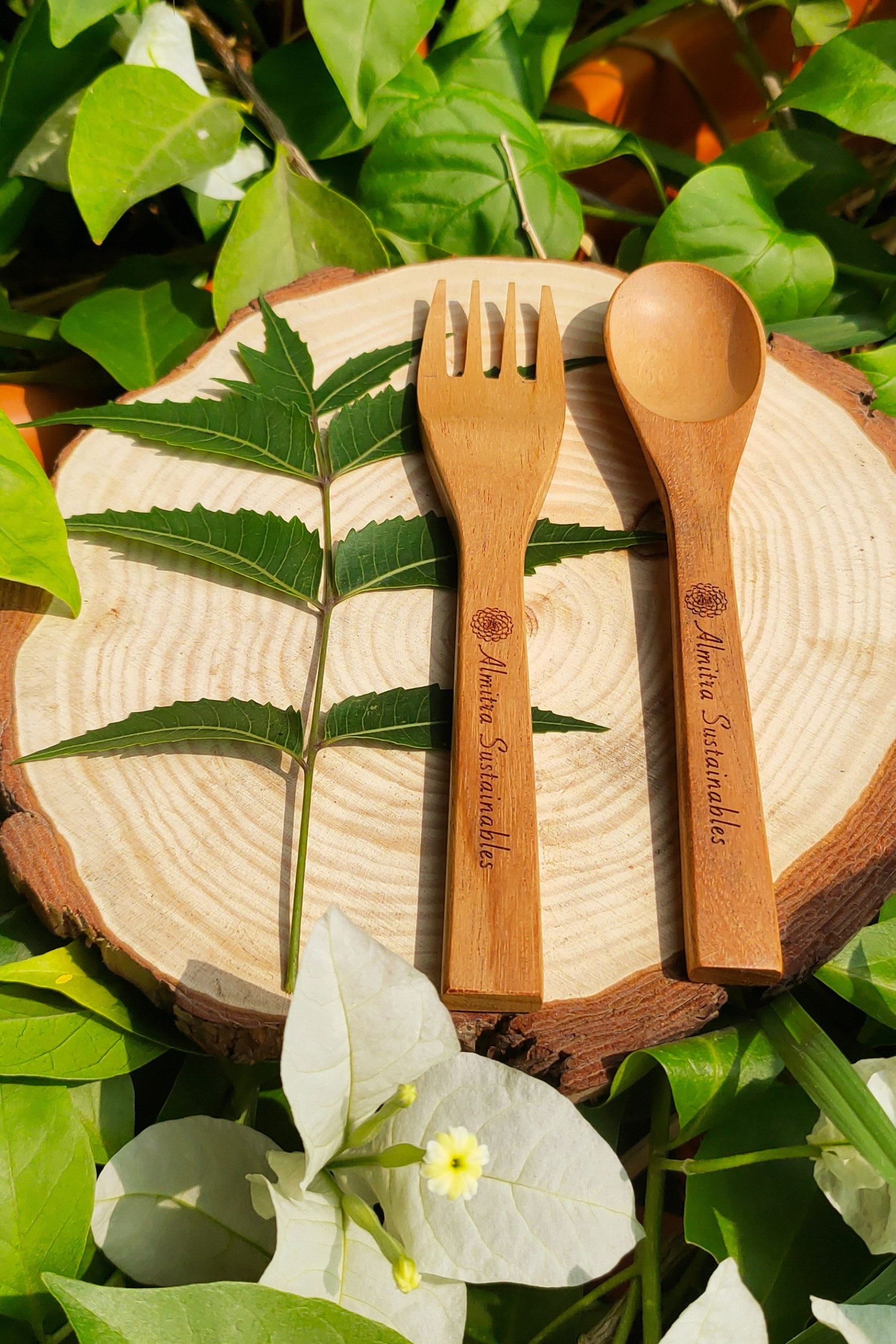 Reusable Neem Wood Cutlery