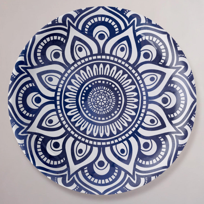 Ceramic Wall Plate | Cobalt Constellation | Blue & White | 10 inches