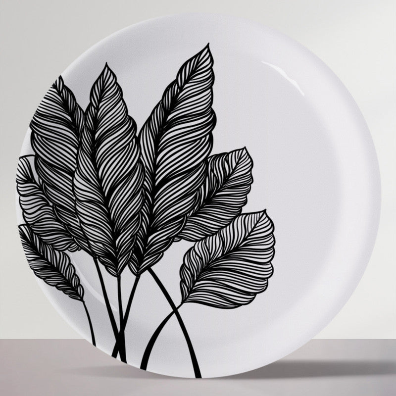 Ceramic Wall Plate | Storytelling Strokes | Black & White | 10 inches