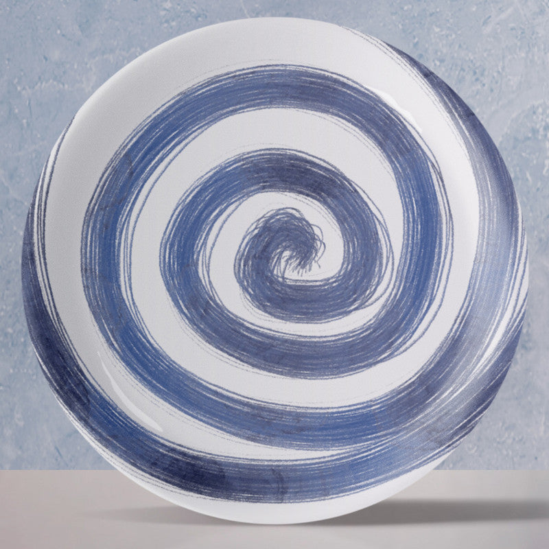 Ceramic Wall Plate | Indigo Intrigue | Blue & White | 10 inches