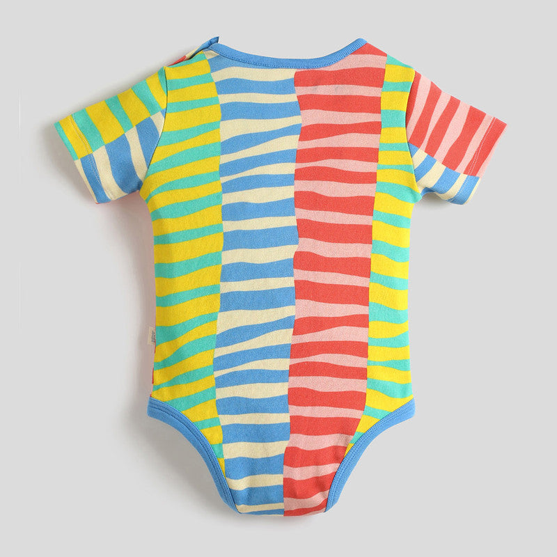 Cotton Bodysuit For Baby | Imperfect Line | Multicolour